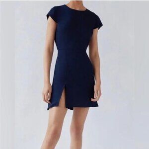 Aritzia Babaton Hamptons Mini Dress Size XS / 0, Navy Blue